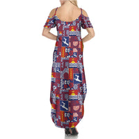 Kiribati Tekeraoi n te Kiritimati Family Matching Summer Maxi Dress and Hawaiian Shirt Pacific Patchwork Xmas Vibes LT9 - Polynesian Pride