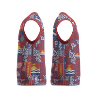 Kiribati Tekeraoi n te Kiritimati Christmas Knitted V-Neck Vest Pacific Patchwork Xmas Vibes LT9 - Polynesian Pride