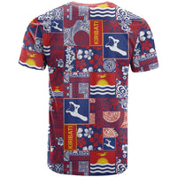 Kiribati Tekeraoi n te Kiritimati T Shirt Pacific Patchwork Xmas Vibes - Polynesian Pride