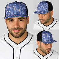 Marshall Islands Merry Christmas Baseball Net Cap Pacific Patchwork Xmas Vibes LT9 - Polynesian Pride