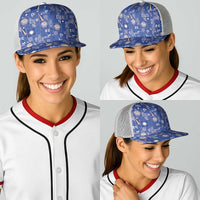Marshall Islands Merry Christmas Baseball Net Cap Pacific Patchwork Xmas Vibes LT9 - Polynesian Pride