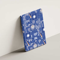 Marshall Islands Merry Christmas Canvas Wall Art Pacific Patchwork Xmas Vibes - Polynesian Pride