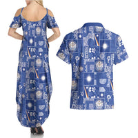 Marshall Islands Merry Christmas Couples Matching Summer Maxi Dress and Hawaiian Shirt Pacific Patchwork Xmas Vibes LT9 - Polynesian Pride