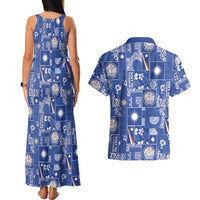 Marshall Islands Merry Christmas Couples Matching Tank Maxi Dress and Hawaiian Shirt Pacific Patchwork Xmas Vibes LT9 - Polynesian Pride