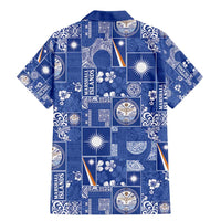 Marshall Islands Merry Christmas Family Matching Mermaid Dress and Hawaiian Shirt Pacific Patchwork Xmas Vibes - Polynesian Pride