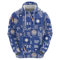 Marshall Islands Merry Christmas Hoodie Pacific Patchwork Xmas Vibes - Polynesian Pride