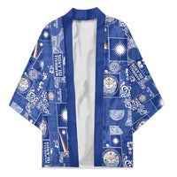 Marshall Islands Merry Christmas Kimono Pacific Patchwork Xmas Vibes - Polynesian Pride
