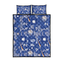 Marshall Islands Merry Christmas Quilt Bed Set Pacific Patchwork Xmas Vibes - Polynesian Pride