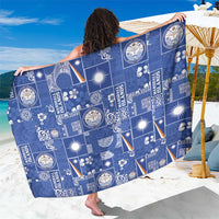 Marshall Islands Merry Christmas Sarong Pacific Patchwork Xmas Vibes - Polynesian Pride