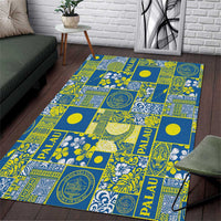 Palau Ungil Kurismas Area Rug Pacific Patchwork Xmas Vibes - Polynesian Pride