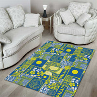 Palau Ungil Kurismas Area Rug Pacific Patchwork Xmas Vibes - Polynesian Pride