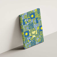 Palau Ungil Kurismas Canvas Wall Art Pacific Patchwork Xmas Vibes - Polynesian Pride