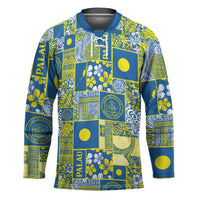 Palau Ungil Kurismas Hockey Jersey Pacific Patchwork Xmas Vibes LT9 Unisex Green - Polynesian Pride