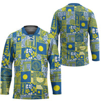 Palau Ungil Kurismas Hockey Jersey Pacific Patchwork Xmas Vibes LT9 - Polynesian Pride