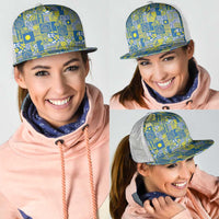 Palau Ungil Kurismas Mesh Trucker Cap Pacific Patchwork Xmas Vibes LT9 - Polynesian Pride