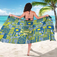 Palau Ungil Kurismas Sarong Pacific Patchwork Xmas Vibes - Polynesian Pride