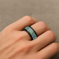 Palau Ungil Kurismas Spinner Ring Pacific Patchwork Xmas Vibes - Polynesian Pride