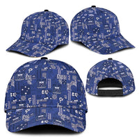 Blue Samoa Manuia Le Kerisimasi Classic Cap Pacific Patchwork Xmas Vibes LT9 - Polynesian Pride