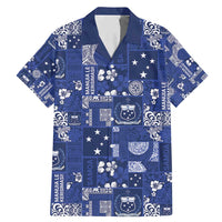 Blue Samoa Manuia Le Kerisimasi Family Matching Mermaid Dress and Hawaiian Shirt Pacific Patchwork Xmas Vibes - Polynesian Pride