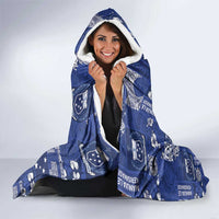Blue Samoa Manuia Le Kerisimasi Hooded Blanket Pacific Patchwork Xmas Vibes LT9 - Polynesian Pride