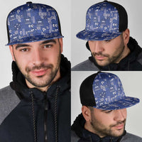 Blue Samoa Manuia Le Kerisimasi Mesh Trucker Cap Pacific Patchwork Xmas Vibes LT9 - Polynesian Pride