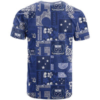 Blue Samoa Manuia Le Kerisimasi T Shirt Pacific Patchwork Xmas Vibes LT9 - Polynesian Pride