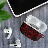 Dark Samoa Manuia Le Kerisimasi AirPods Case Pacific Patchwork Xmas Vibes LT9 - Polynesian Pride