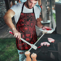 Dark Samoa Manuia Le Kerisimasi Apron Pacific Patchwork Xmas Vibes LT9 - Polynesian Pride