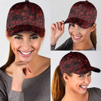 Dark Samoa Manuia Le Kerisimasi Classic Cap Pacific Patchwork Xmas Vibes LT9 - Polynesian Pride