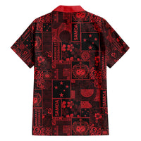 Dark Samoa Manuia Le Kerisimasi Family Matching Summer Maxi Dress and Hawaiian Shirt Pacific Patchwork Xmas Vibes LT9 - Polynesian Pride