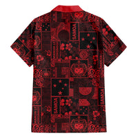 Dark Samoa Manuia Le Kerisimasi Hawaiian Shirt Pacific Patchwork Xmas Vibes LT9 - Polynesian Pride