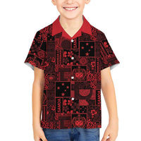 Dark Samoa Manuia Le Kerisimasi Hawaiian Shirt Pacific Patchwork Xmas Vibes LT9 - Polynesian Pride