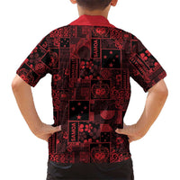 Dark Samoa Manuia Le Kerisimasi Hawaiian Shirt Pacific Patchwork Xmas Vibes LT9 - Polynesian Pride