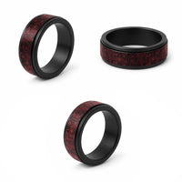 Dark Samoa Manuia Le Kerisimasi Spinner Ring Pacific Patchwork Xmas Vibes - Polynesian Pride