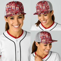 Tahiti Oaoa I Teie Noera Baseball Net Cap Pacific Patchwork Xmas Vibes LT9 - Polynesian Pride