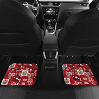 Tahiti Oaoa I Teie Noera Car Mats Pacific Patchwork Xmas Vibes - Polynesian Pride