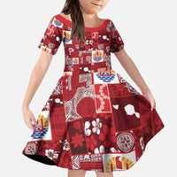 Tahiti Oaoa I Teie Noera Family Matching Puletasi and Hawaiian Shirt Pacific Patchwork Xmas Vibes - Polynesian Pride