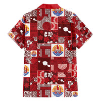 Tahiti Oaoa I Teie Noera Family Matching Short Sleeve Bodycon Dress and Hawaiian Shirt Pacific Patchwork Xmas Vibes - Polynesian Pride