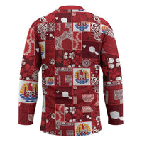 Tahiti Oaoa I Teie Noera Hockey Jersey Pacific Patchwork Xmas Vibes LT9 - Polynesian Pride
