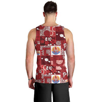 Tahiti Oaoa I Teie Noera Men Tank Top Pacific Patchwork Xmas Vibes - Polynesian Pride