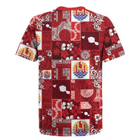 Tahiti Oaoa I Teie Noera Rugby Jersey Pacific Patchwork Xmas Vibes LT9 - Polynesian Pride
