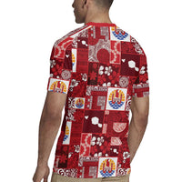 Tahiti Oaoa I Teie Noera Rugby Jersey Pacific Patchwork Xmas Vibes LT9 - Polynesian Pride