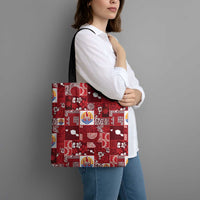 Tahiti Oaoa I Teie Noera Tote Bag Pacific Patchwork Xmas Vibes - Polynesian Pride