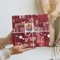 Tahiti Oaoa I Teie Noera Wrapping Paper Pacific Patchwork Xmas Vibes - Polynesian Pride