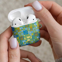 Tuvalu Manuia te Kilisimasi AirPods Case Pacific Patchwork Xmas Vibes LT9 - Polynesian Pride
