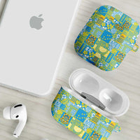 Tuvalu Manuia te Kilisimasi AirPods Case Pacific Patchwork Xmas Vibes LT9 - Polynesian Pride
