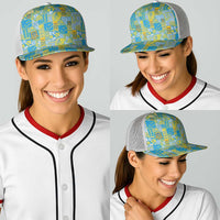 Tuvalu Manuia te Kilisimasi Baseball Net Cap Pacific Patchwork Xmas Vibes LT9 - Polynesian Pride