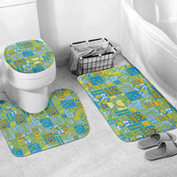 Tuvalu Manuia te Kilisimasi Bathroom Set Pacific Patchwork Xmas Vibes - Polynesian Pride
