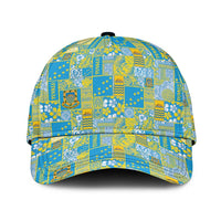 Tuvalu Manuia te Kilisimasi Classic Cap Pacific Patchwork Xmas Vibes LT9 Universal Fit Green - Polynesian Pride
