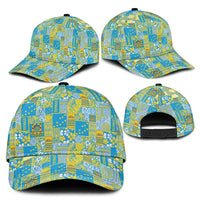 Tuvalu Manuia te Kilisimasi Classic Cap Pacific Patchwork Xmas Vibes LT9 - Polynesian Pride